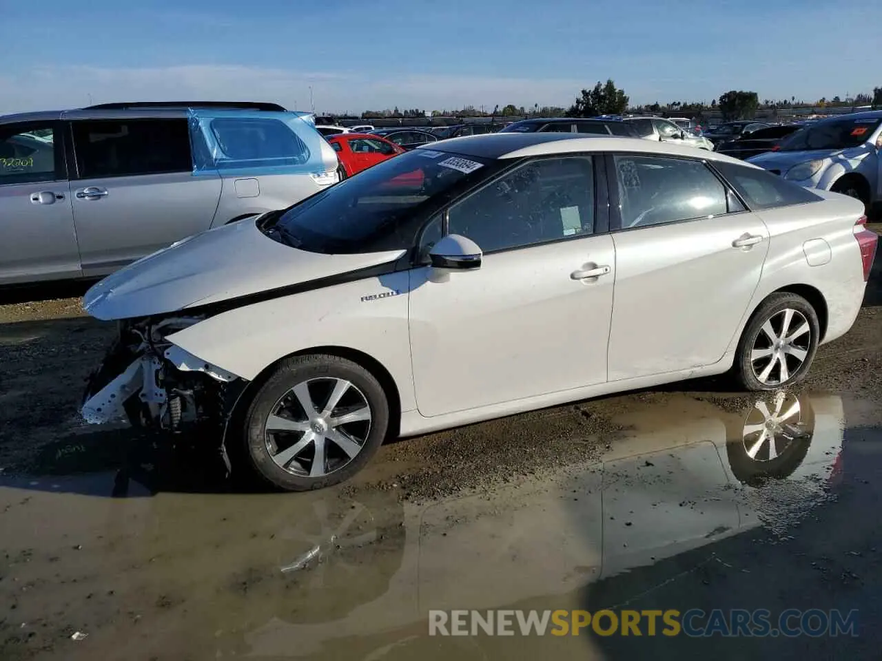 1 fotografías del automóvil dañado JTDBVRBDXKA006934 TOYOTA MIRAI 2019