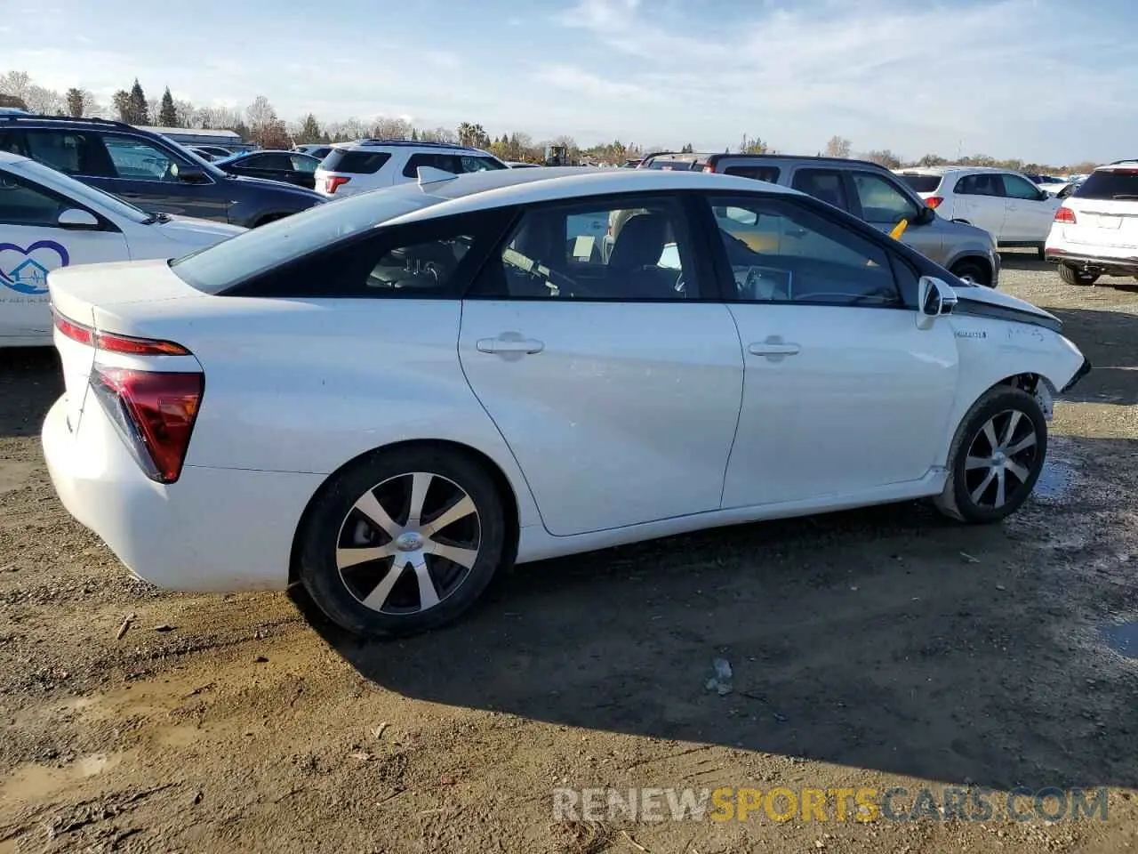 3 fotografías del automóvil dañado JTDBVRBDXKA006934 TOYOTA MIRAI 2019