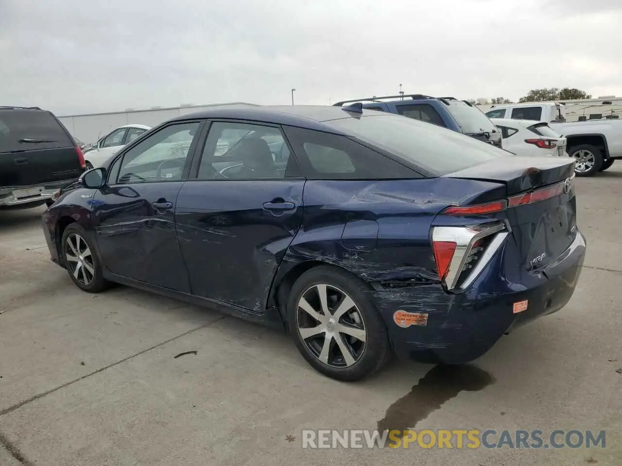 2 fotografías del automóvil dañado JTDBVRBD1LA008122 TOYOTA MIRAI 2020