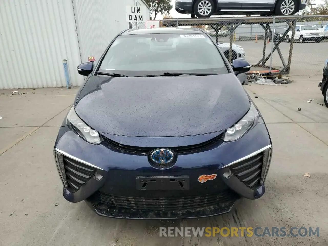 5 fotografías del automóvil dañado JTDBVRBD1LA008122 TOYOTA MIRAI 2020