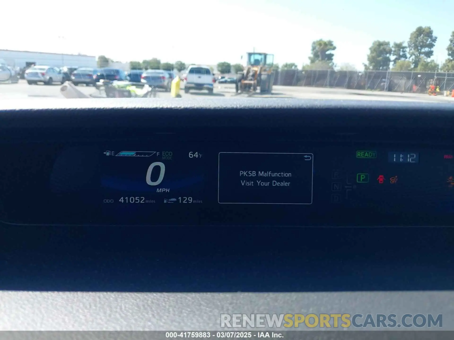 7 fotografías del automóvil dañado JTDBVRBD2LA008212 TOYOTA MIRAI 2020
