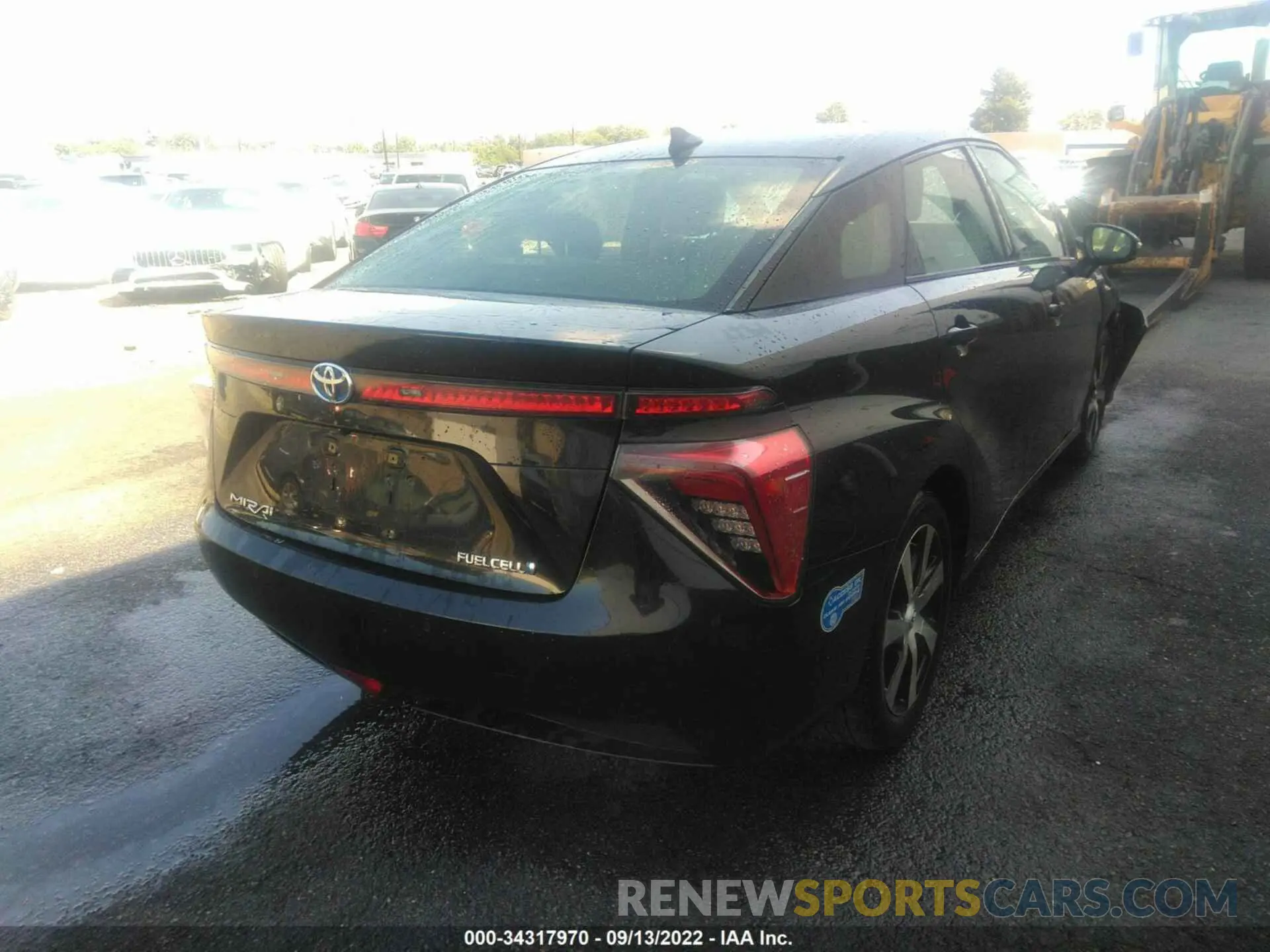 4 fotografías del automóvil dañado JTDBVRBD5LA008124 TOYOTA MIRAI 2020