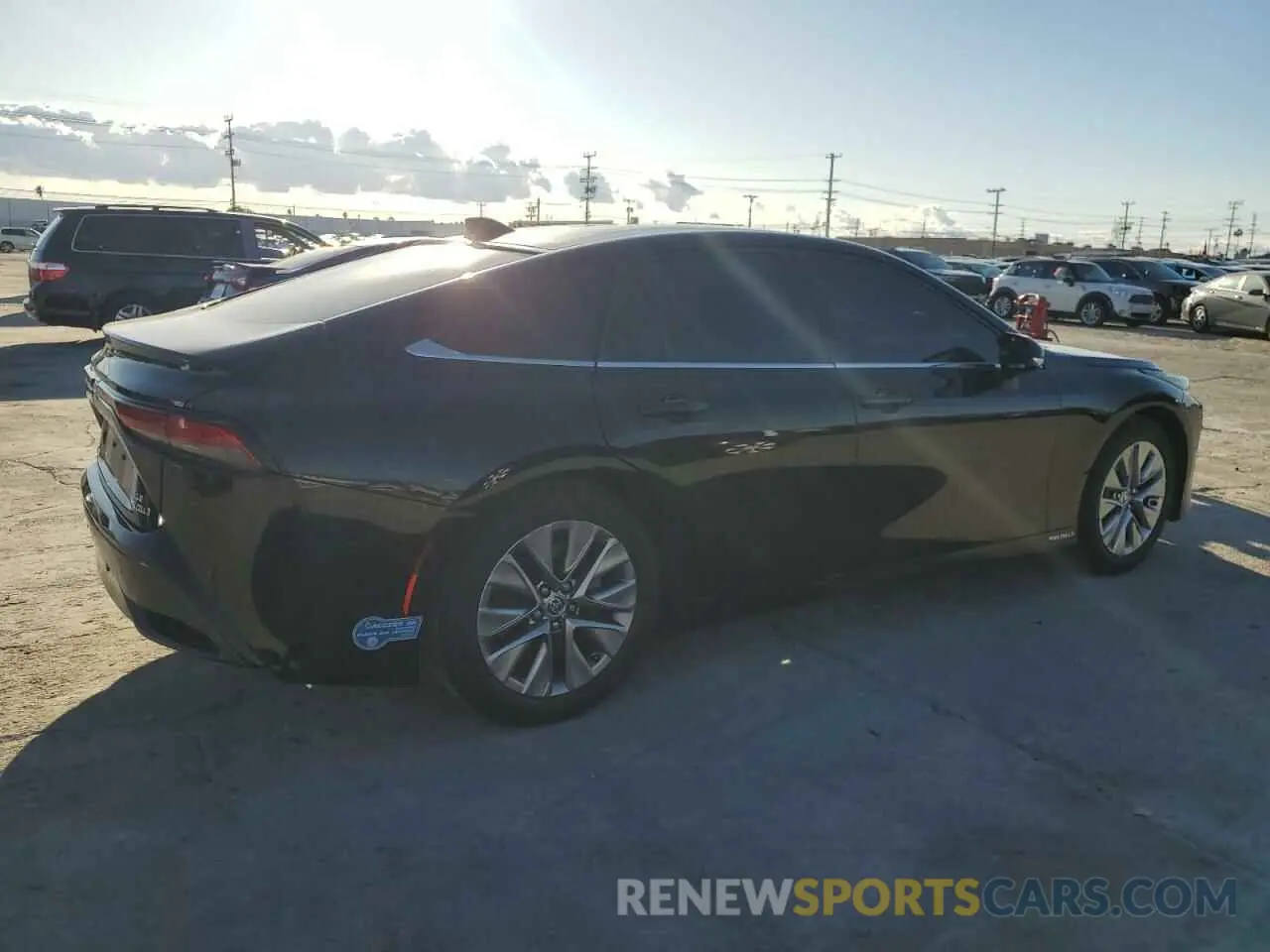 3 fotografías del automóvil dañado JTDAAAAA0MA001406 TOYOTA MIRAI 2021