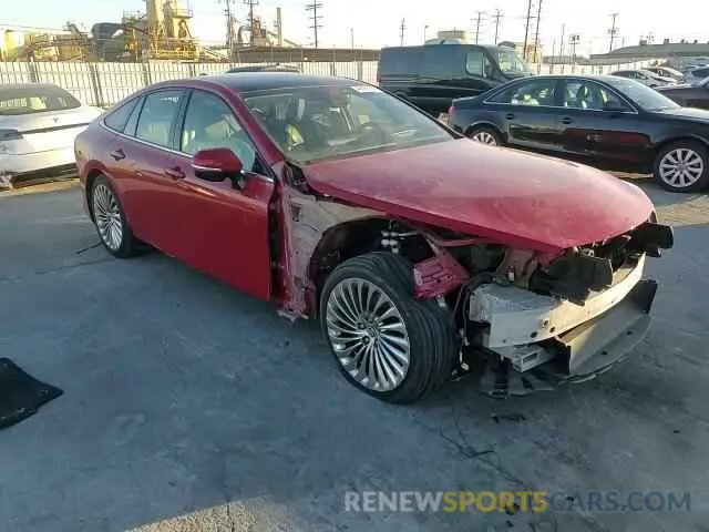 11 fotografías del automóvil dañado JTDAAAAA1MA001558 TOYOTA MIRAI 2021