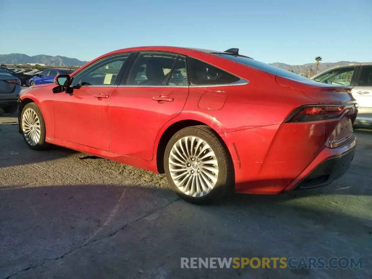 2 fotografías del automóvil dañado JTDAAAAA1MA001558 TOYOTA MIRAI 2021