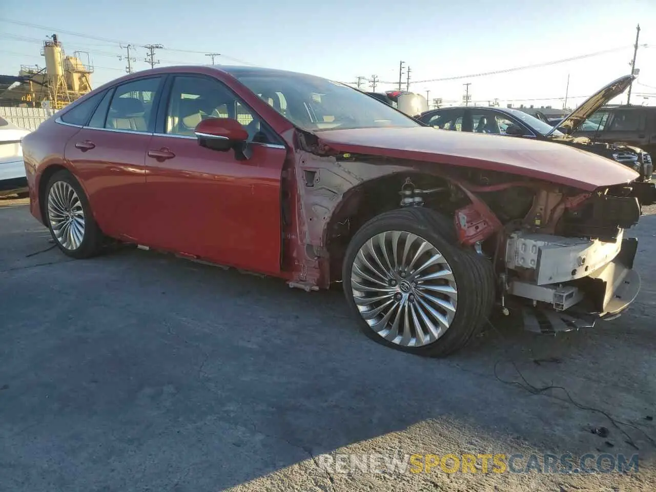 4 fotografías del automóvil dañado JTDAAAAA1MA001558 TOYOTA MIRAI 2021