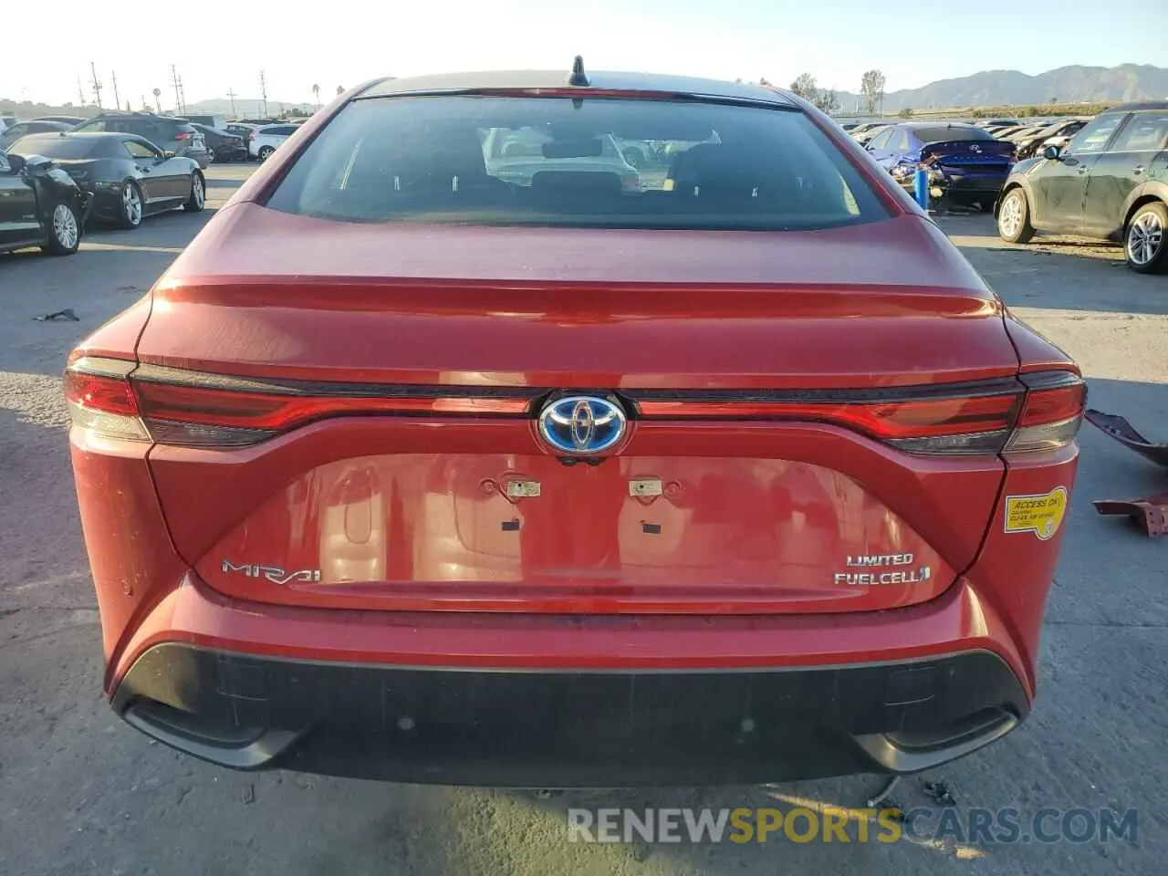 6 fotografías del automóvil dañado JTDAAAAA1MA001558 TOYOTA MIRAI 2021
