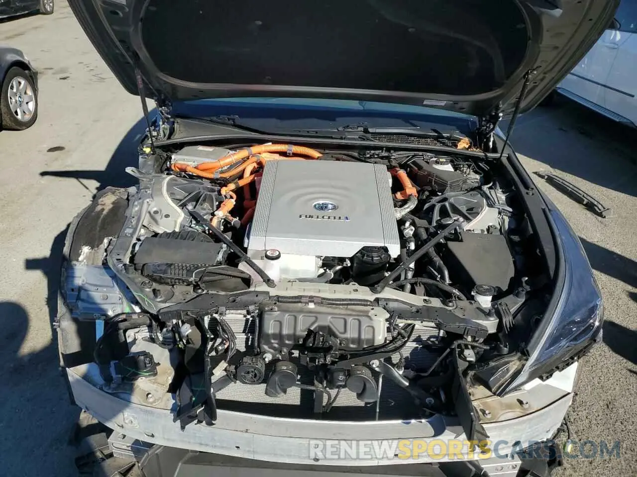 11 fotografías del automóvil dañado JTDAAAAA2MA001908 TOYOTA MIRAI 2021