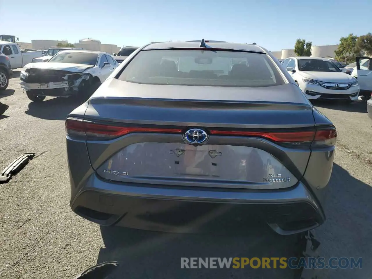 6 fotografías del automóvil dañado JTDAAAAA2MA001908 TOYOTA MIRAI 2021