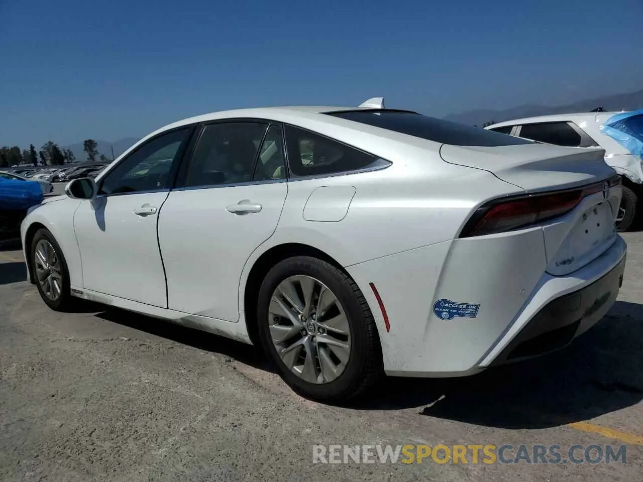 2 fotografías del automóvil dañado JTDAAAAA3MA002422 TOYOTA MIRAI 2021