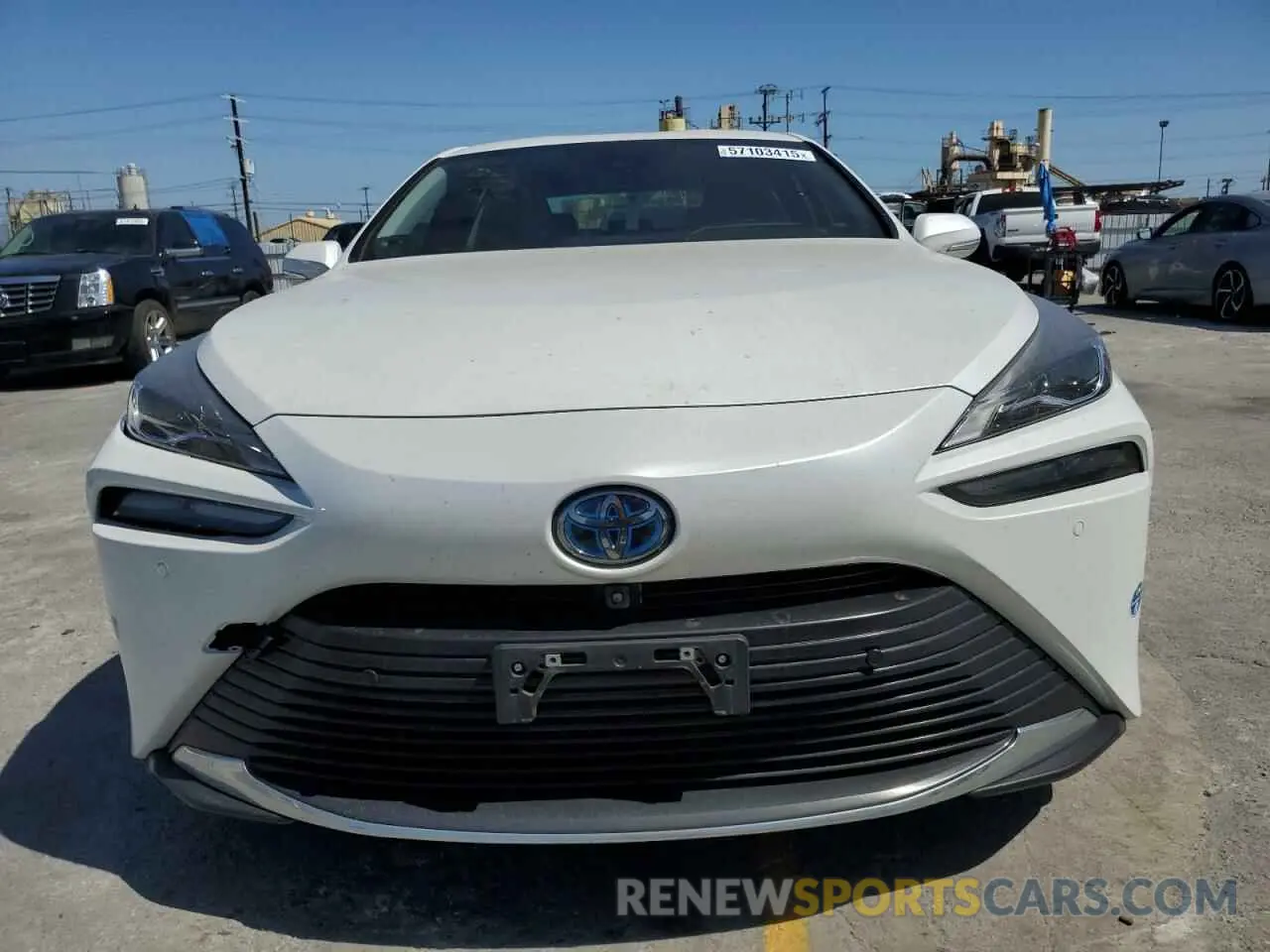 5 fotografías del automóvil dañado JTDAAAAA3MA002422 TOYOTA MIRAI 2021