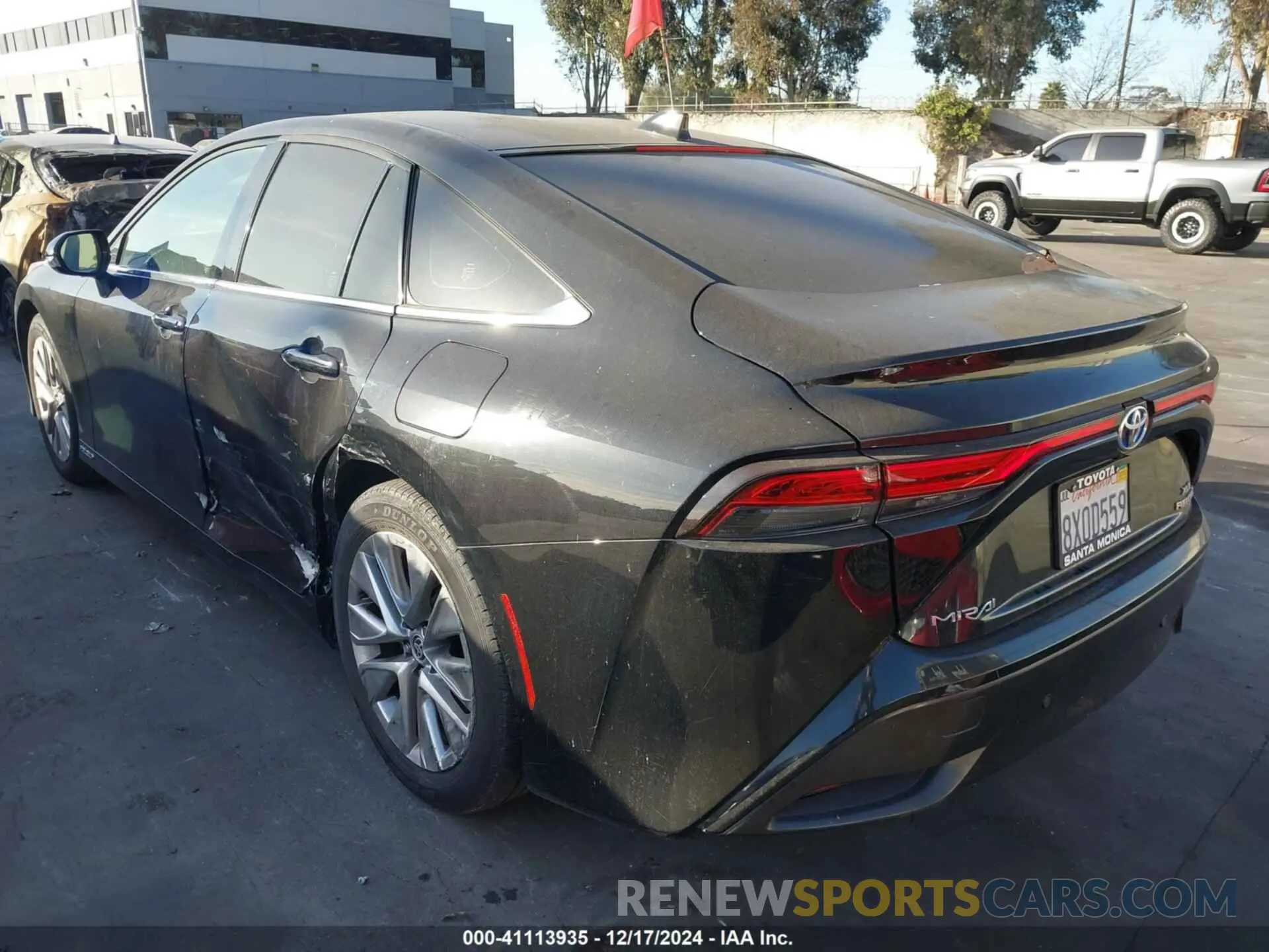 3 fotografías del automóvil dañado JTDAAAAA3MA003053 TOYOTA MIRAI 2021