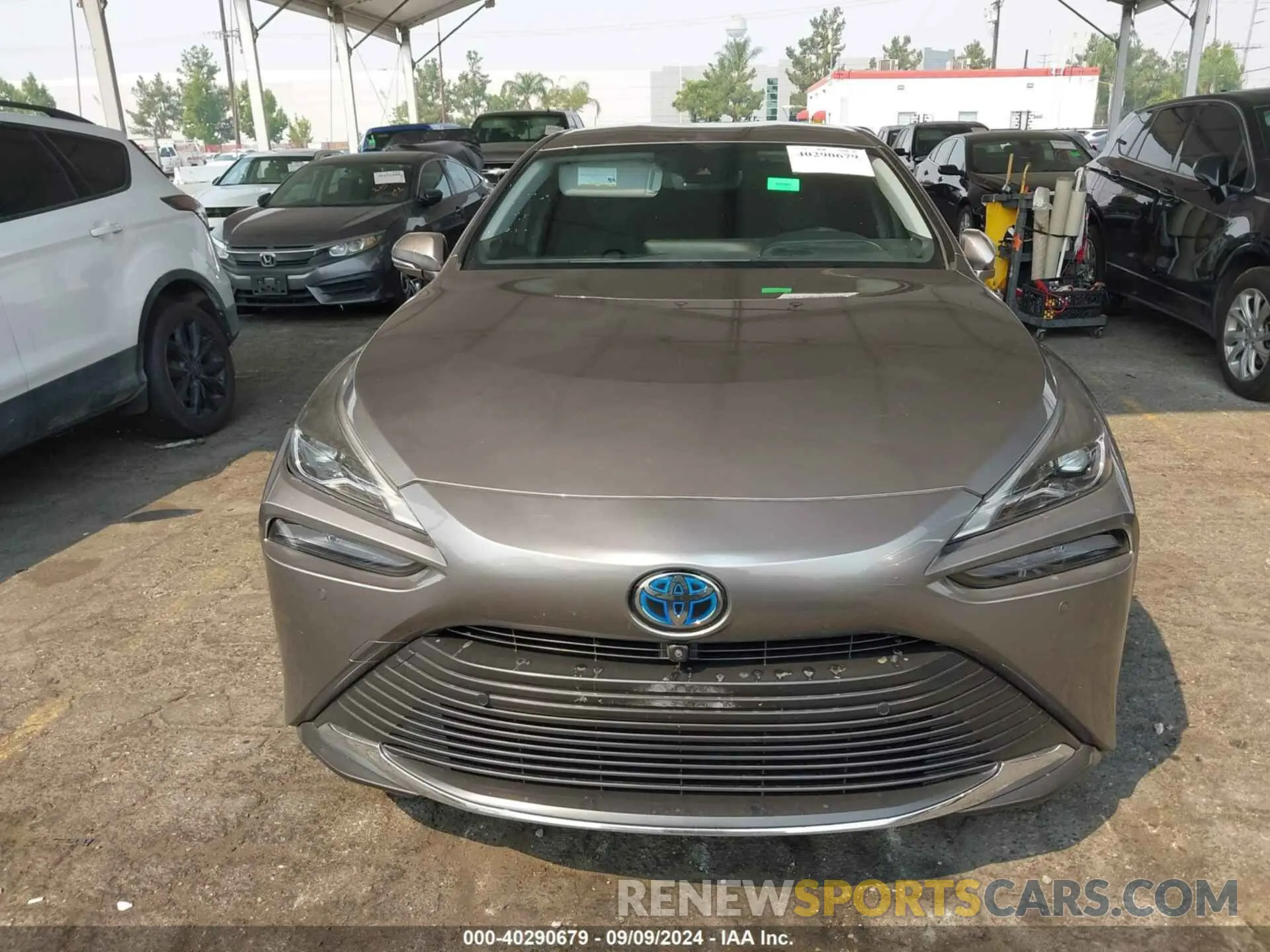 11 fotografías del automóvil dañado JTDAAAAA4MA000887 TOYOTA MIRAI 2021