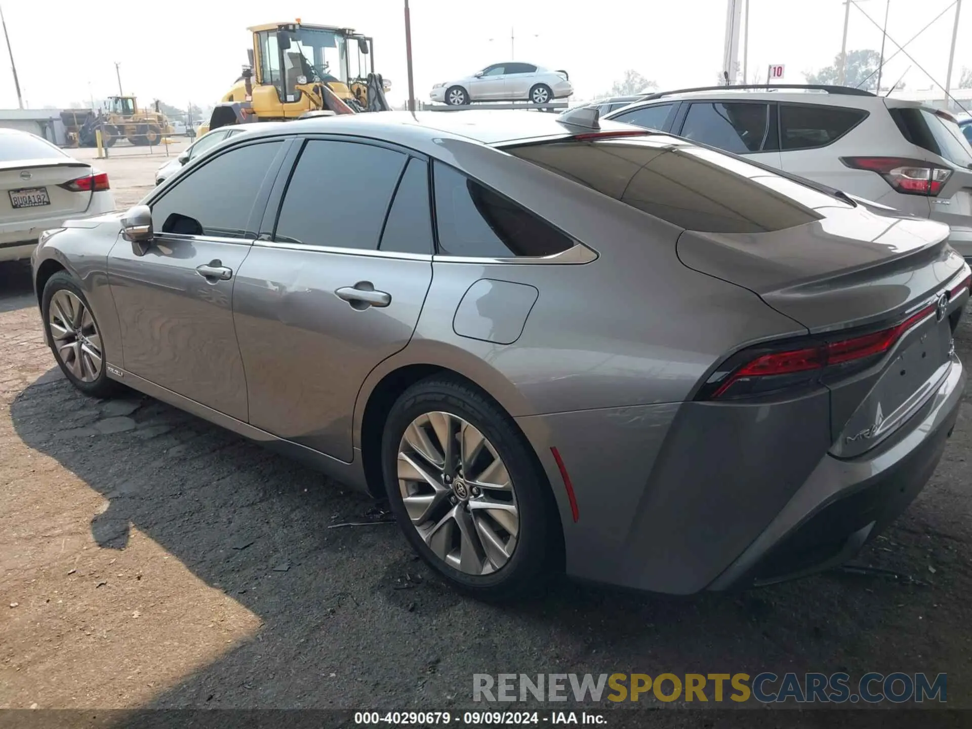 3 fotografías del automóvil dañado JTDAAAAA4MA000887 TOYOTA MIRAI 2021