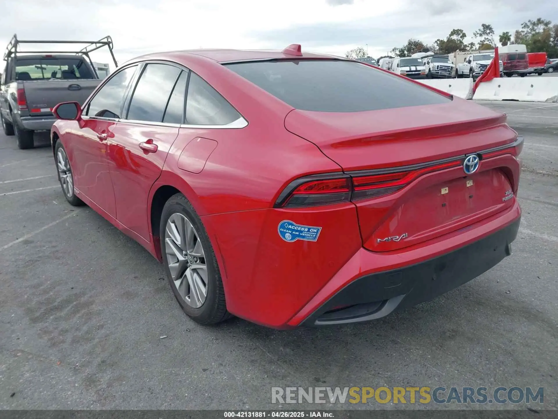 3 fotografías del automóvil dañado JTDAAAAA4MA001098 TOYOTA MIRAI 2021
