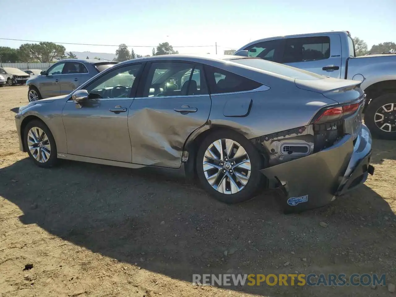2 fotografías del automóvil dañado JTDAAAAA7MA003203 TOYOTA MIRAI 2021