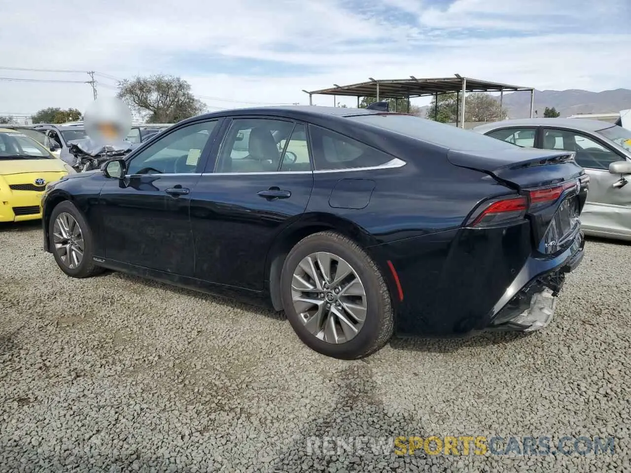 2 fotografías del automóvil dañado JTDAAAAA9MA003624 TOYOTA MIRAI 2021