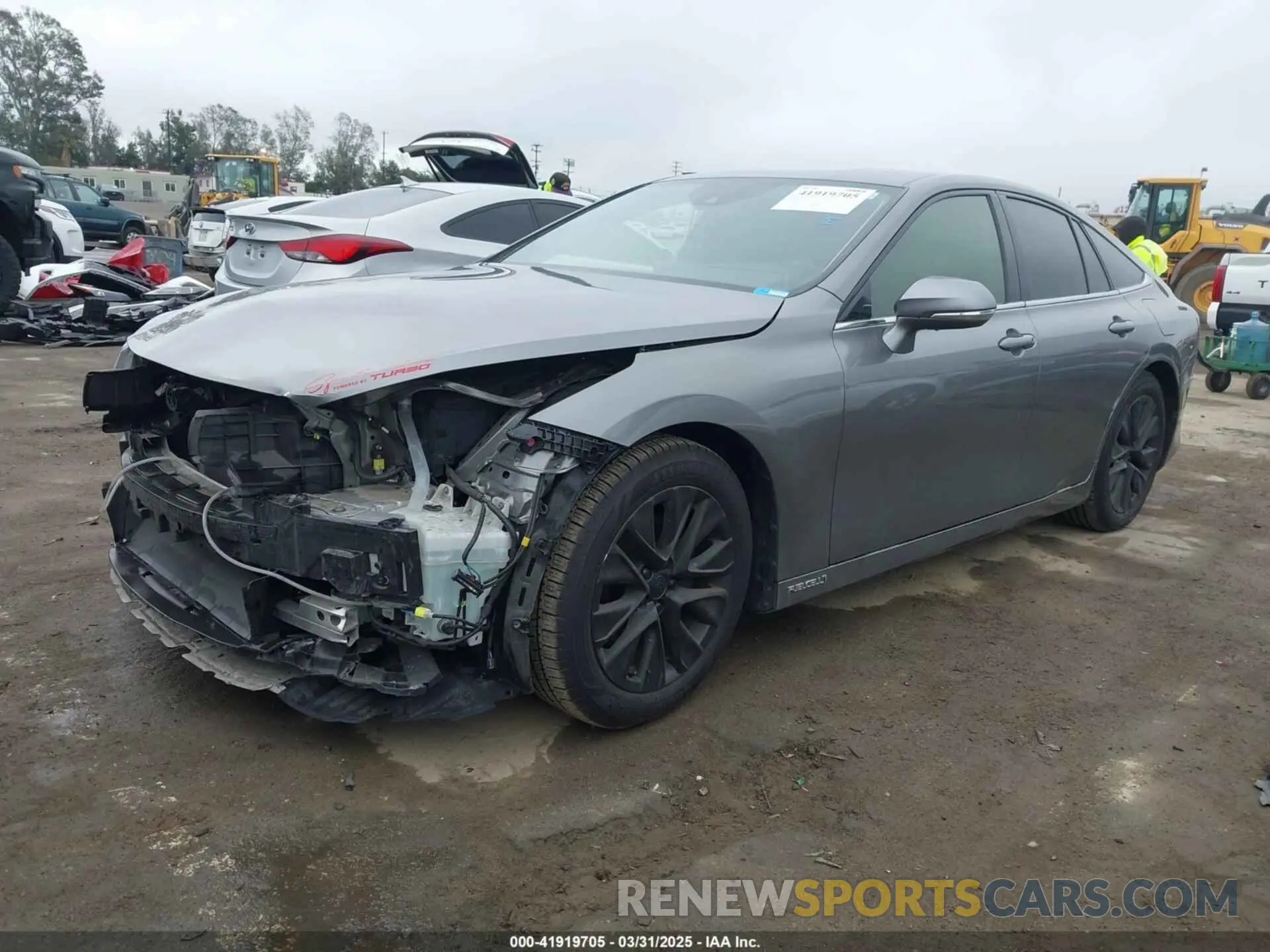 2 fotografías del automóvil dañado JTDAAAAA0NA004422 TOYOTA MIRAI 2022