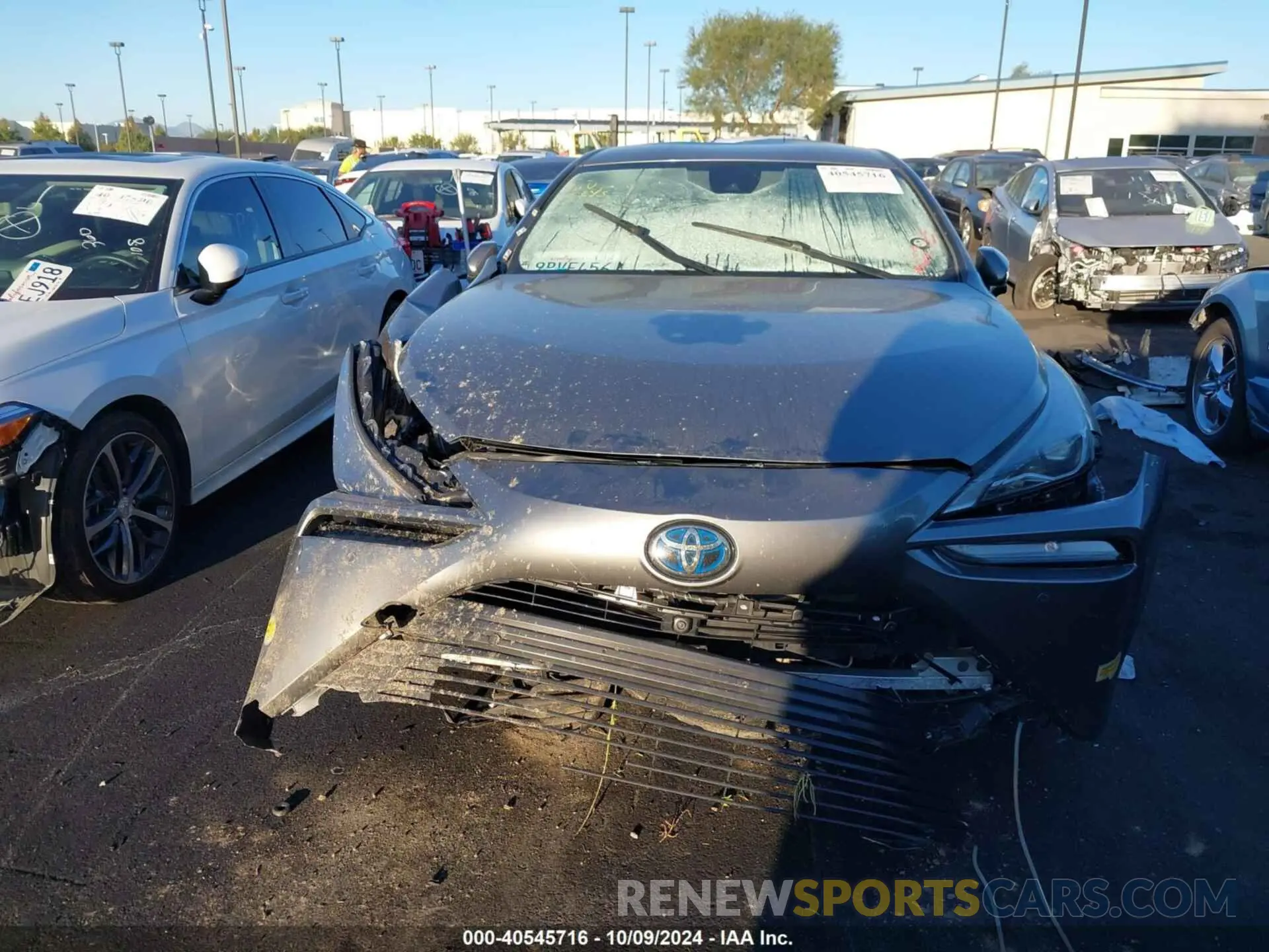 13 fotografías del automóvil dañado JTDAAAAA1NA005756 TOYOTA MIRAI 2022