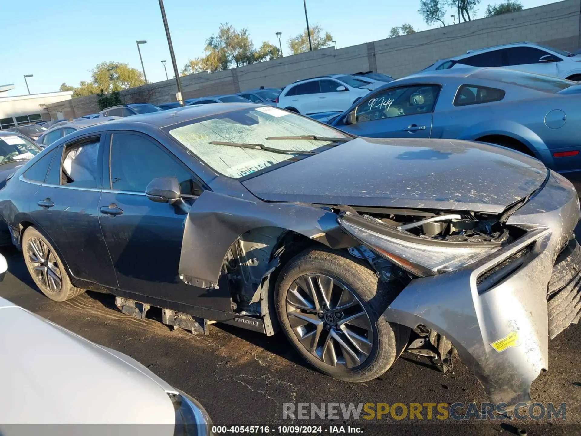 14 fotografías del automóvil dañado JTDAAAAA1NA005756 TOYOTA MIRAI 2022