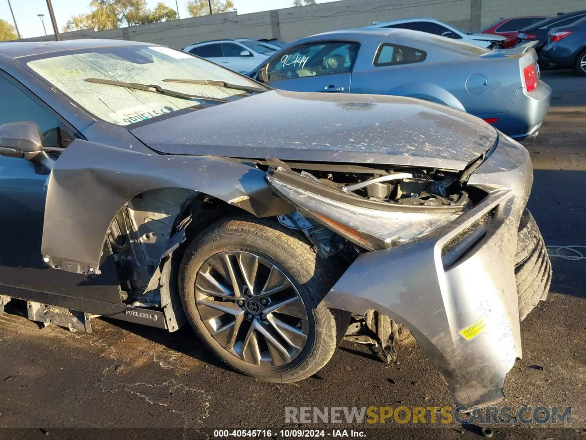 6 fotografías del automóvil dañado JTDAAAAA1NA005756 TOYOTA MIRAI 2022