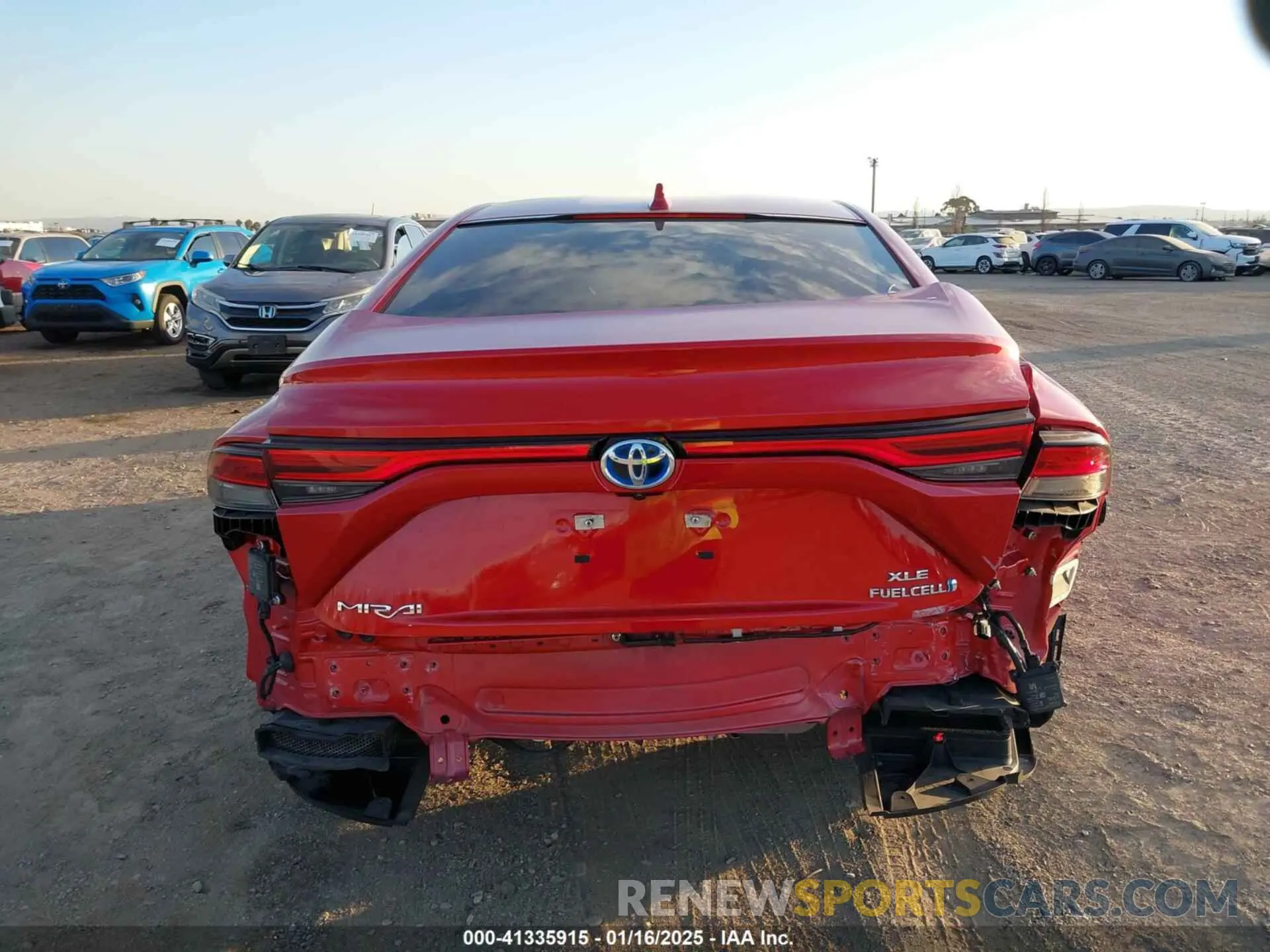 17 fotografías del automóvil dañado JTDAAAAA2NA004177 TOYOTA MIRAI 2022