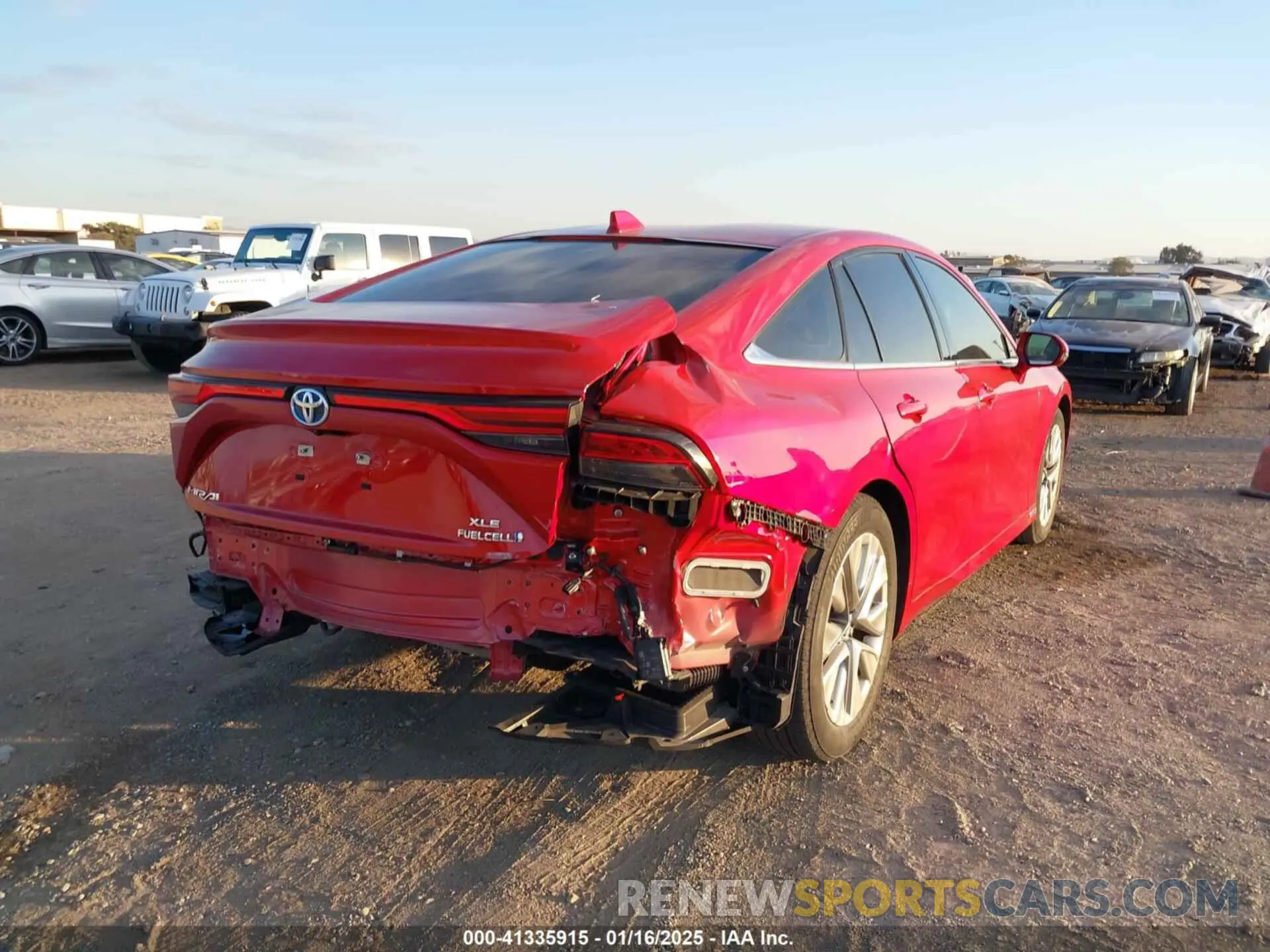 6 fotografías del automóvil dañado JTDAAAAA2NA004177 TOYOTA MIRAI 2022