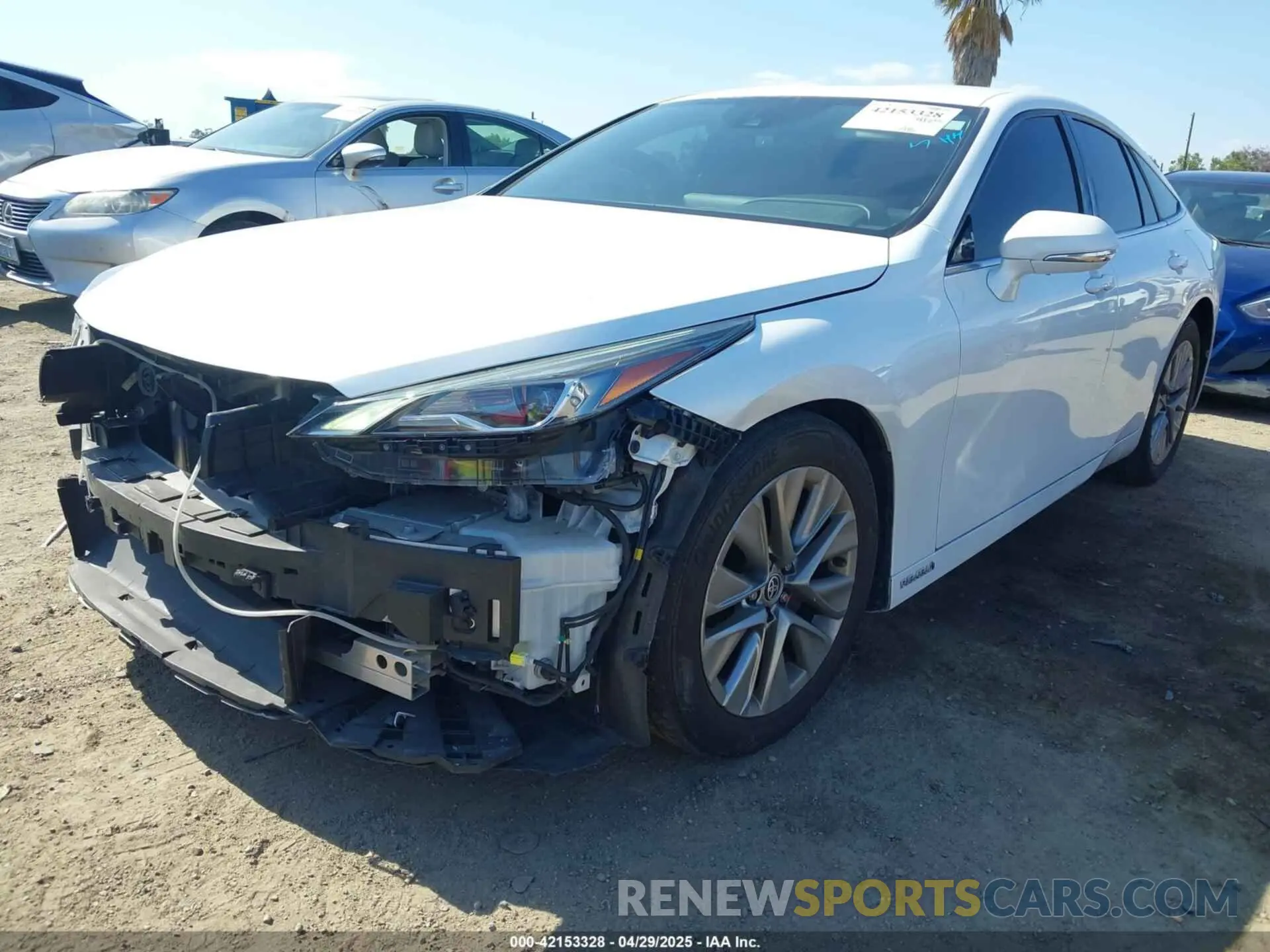 2 fotografías del automóvil dañado JTDAAAAA3NA006584 TOYOTA MIRAI 2022