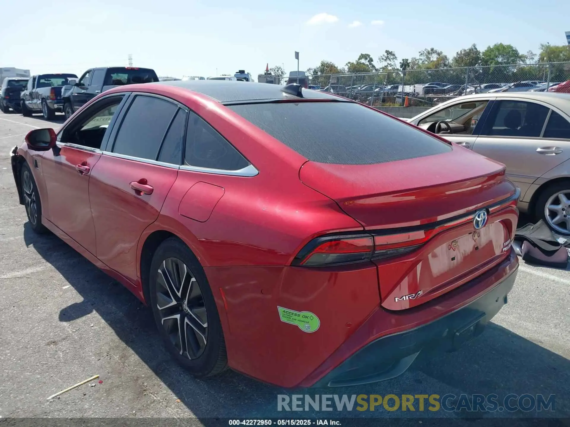 3 fotografías del automóvil dañado JTDAAAAA6NA004649 TOYOTA MIRAI 2022