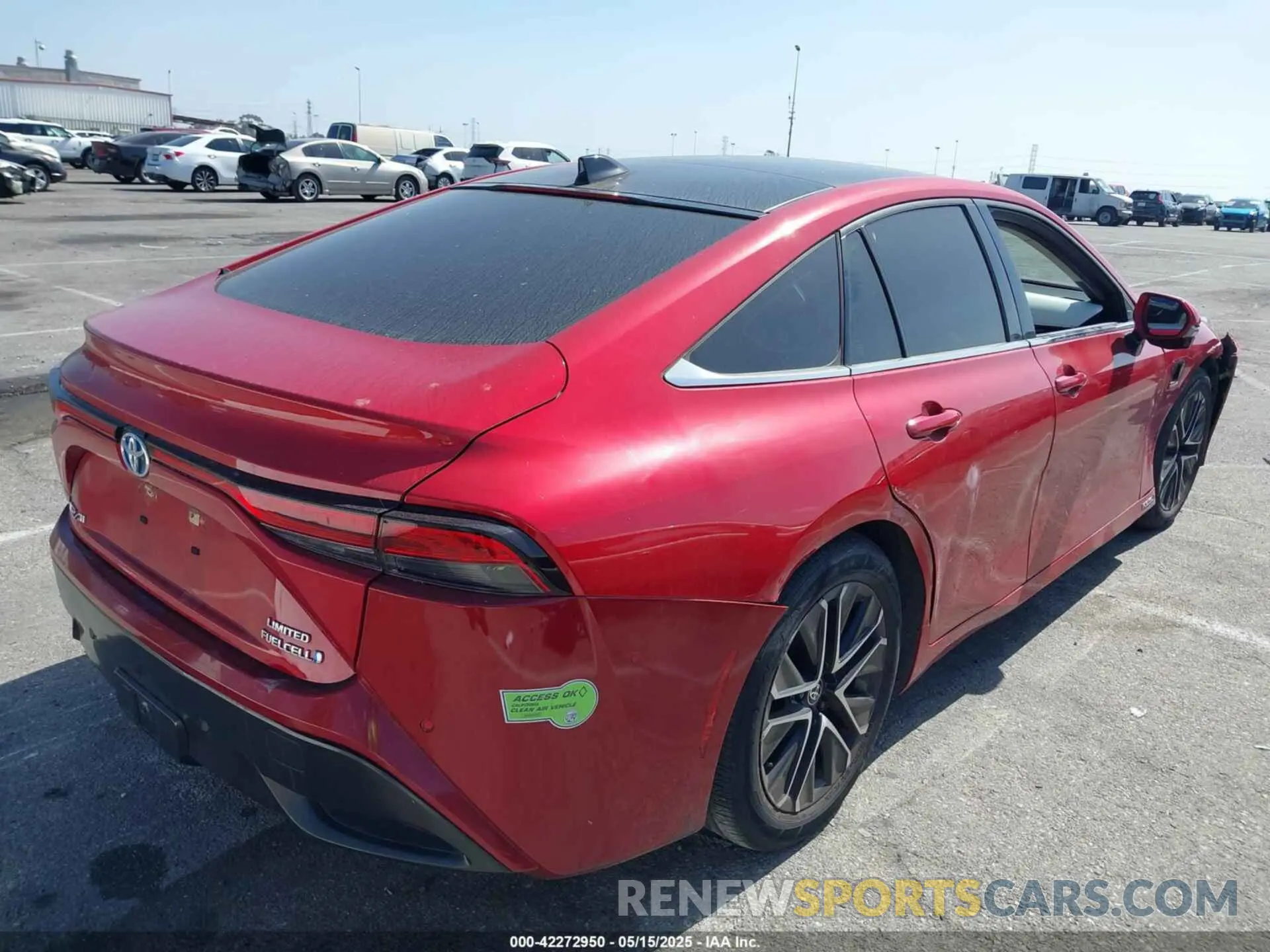 4 fotografías del automóvil dañado JTDAAAAA6NA004649 TOYOTA MIRAI 2022