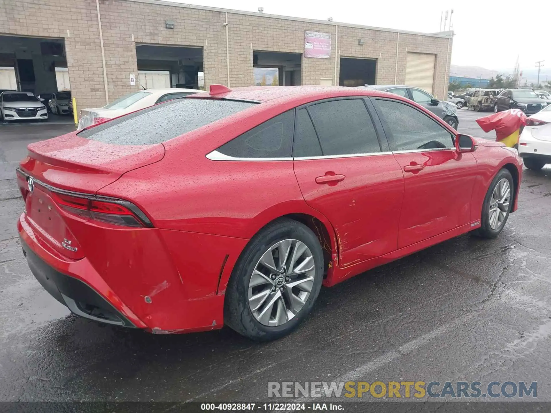 4 fotografías del automóvil dañado JTDAAAAA8NA006743 TOYOTA MIRAI 2022
