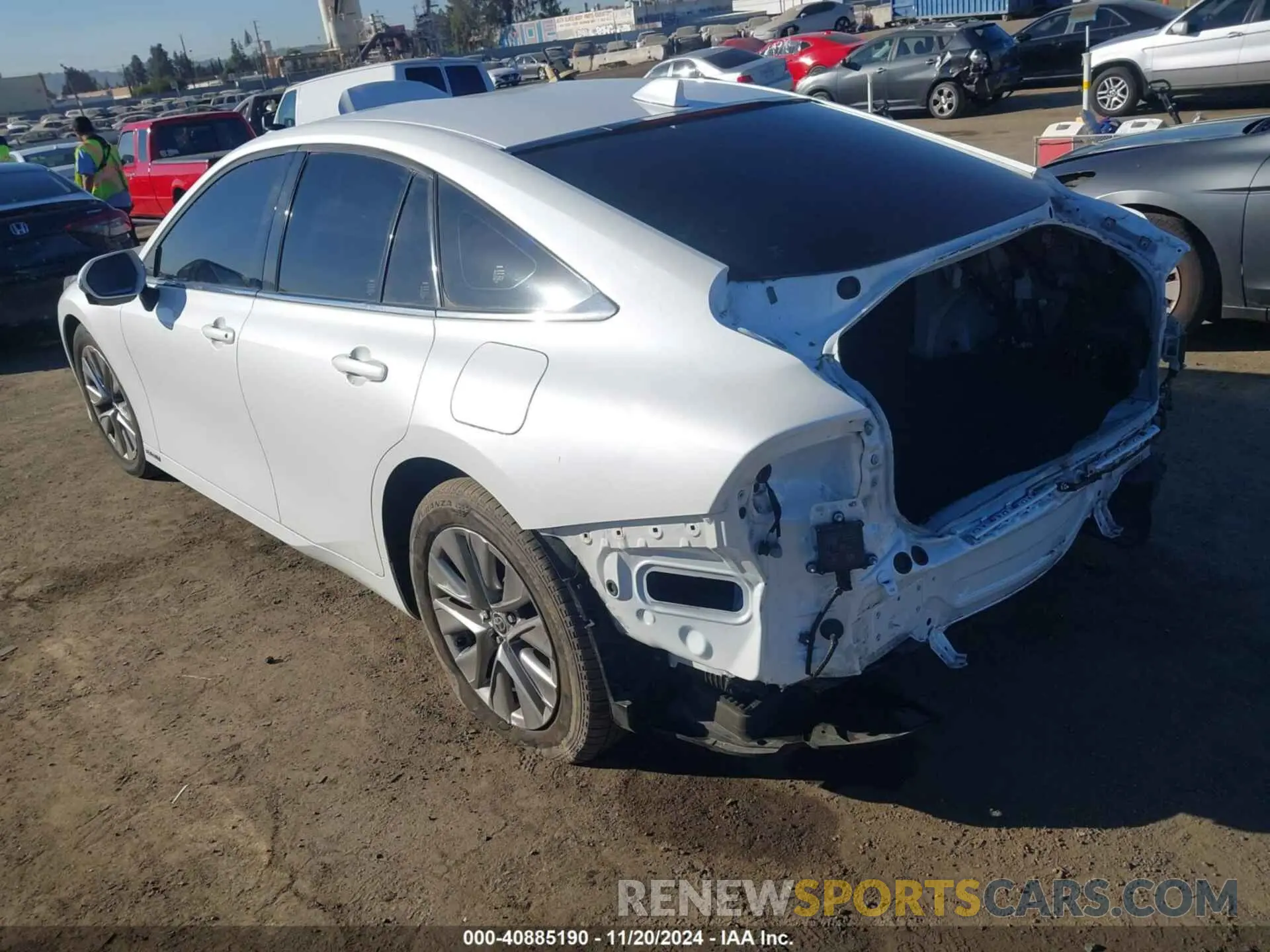 3 fotografías del automóvil dañado JTDAAAAA0PA008943 TOYOTA MIRAI 2023