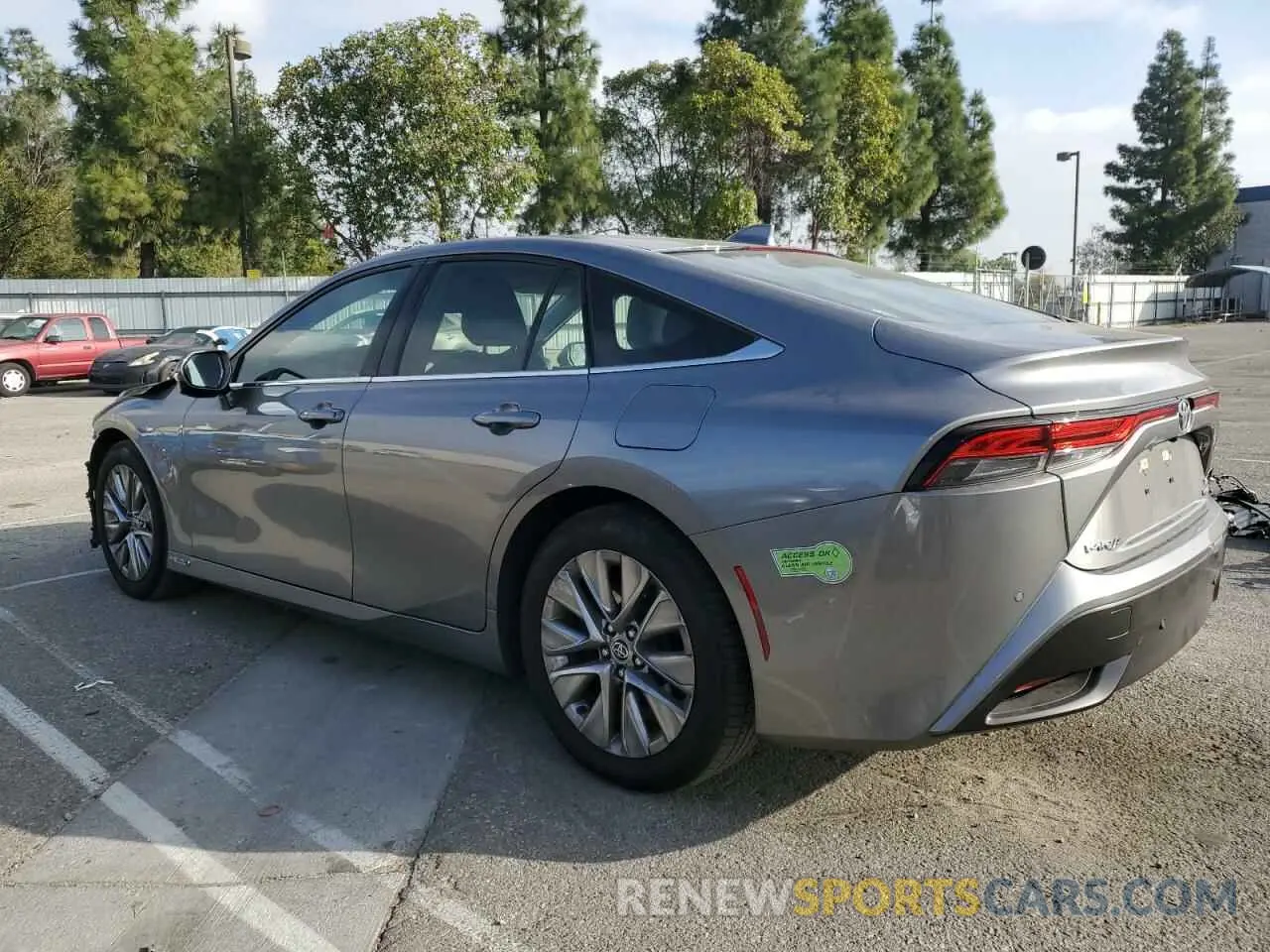 2 fotografías del automóvil dañado JTDAAAAA0PA009249 TOYOTA MIRAI 2023