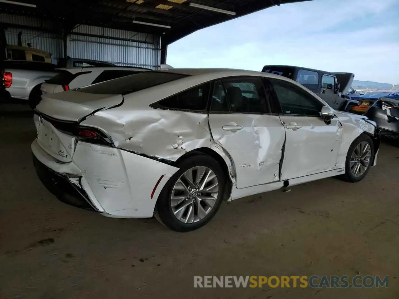 3 fotografías del automóvil dañado JTDAAAAA1PA007767 TOYOTA MIRAI 2023
