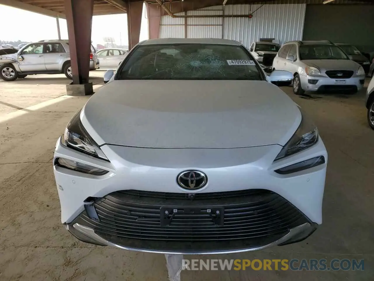 5 fotografías del automóvil dañado JTDAAAAA1PA007767 TOYOTA MIRAI 2023