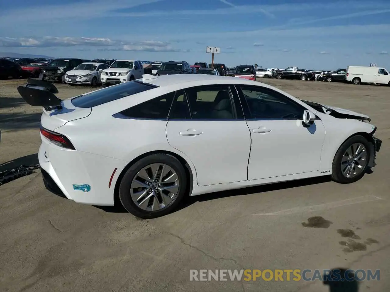 3 fotografías del automóvil dañado JTDAAAAA1PA010569 TOYOTA MIRAI 2023