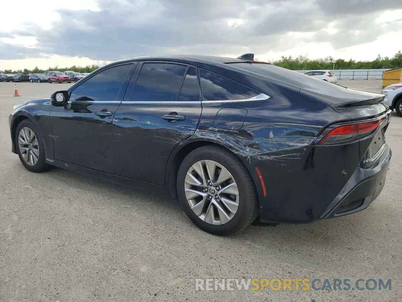 2 fotografías del automóvil dañado JTDAAAAA2PA007700 TOYOTA MIRAI 2023
