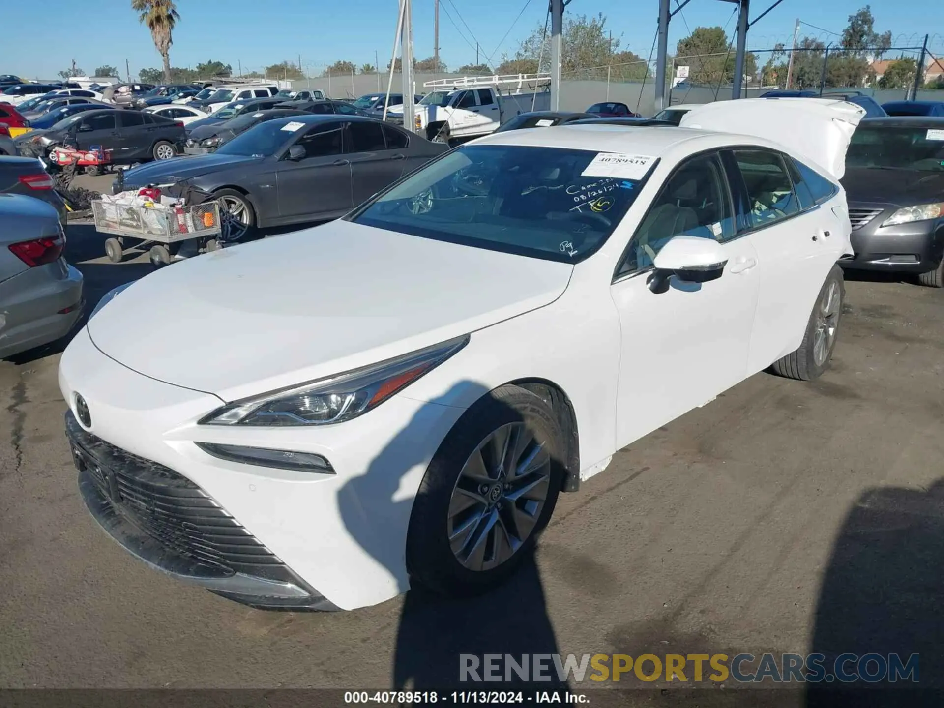 2 fotografías del automóvil dañado JTDAAAAA2PA009284 TOYOTA MIRAI 2023