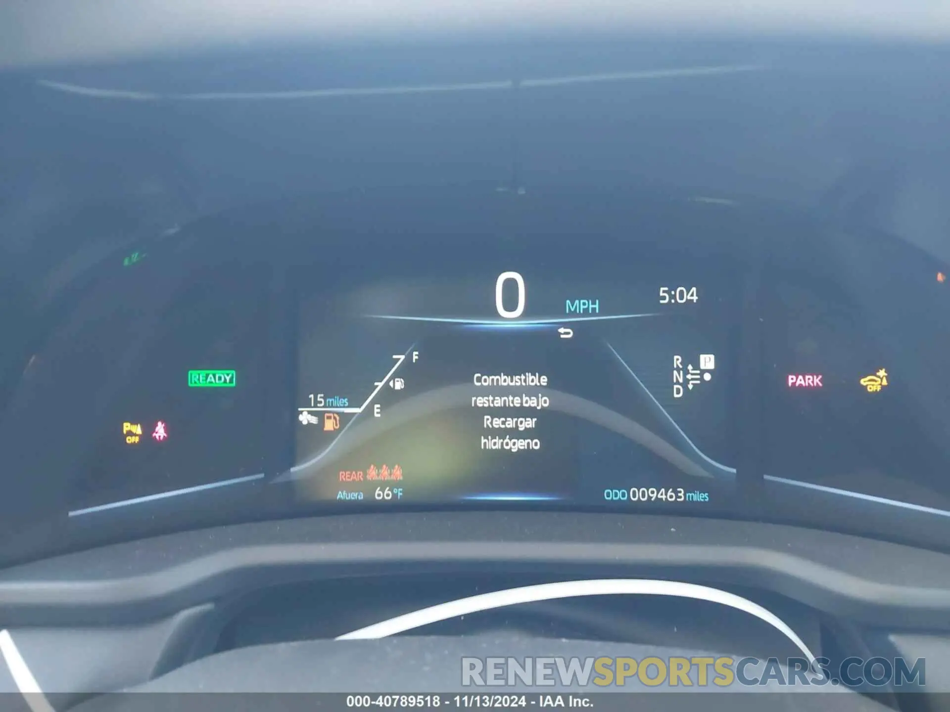 7 fotografías del automóvil dañado JTDAAAAA2PA009284 TOYOTA MIRAI 2023