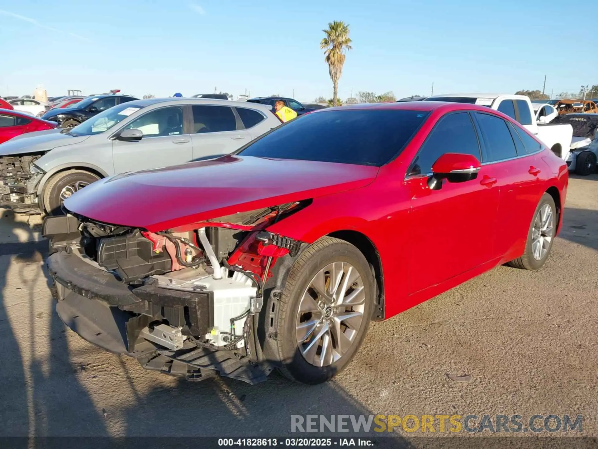 2 fotografías del automóvil dañado JTDAAAAA3PA007723 TOYOTA MIRAI 2023