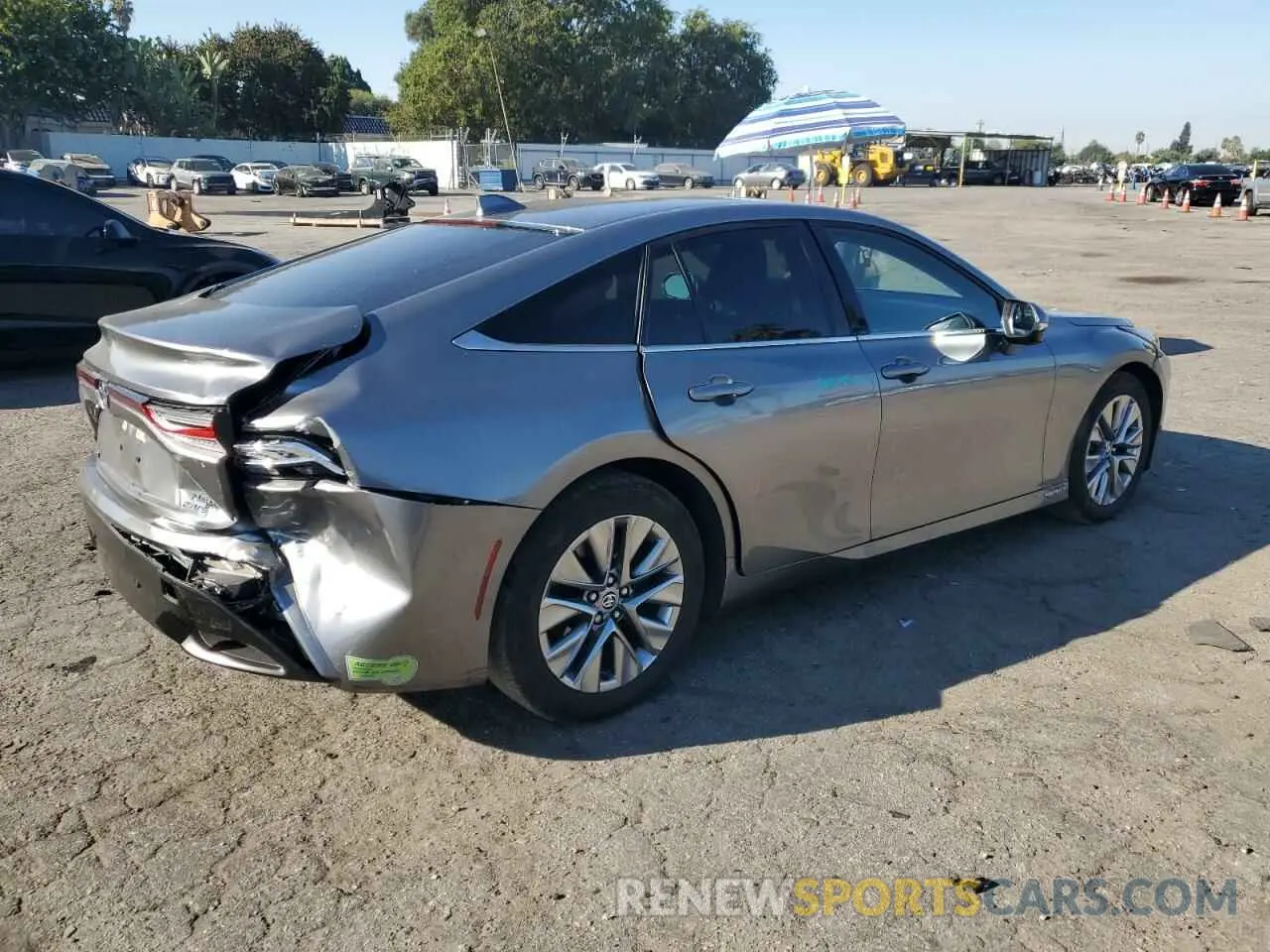 3 fotografías del automóvil dañado JTDAAAAA3PA008760 TOYOTA MIRAI 2023
