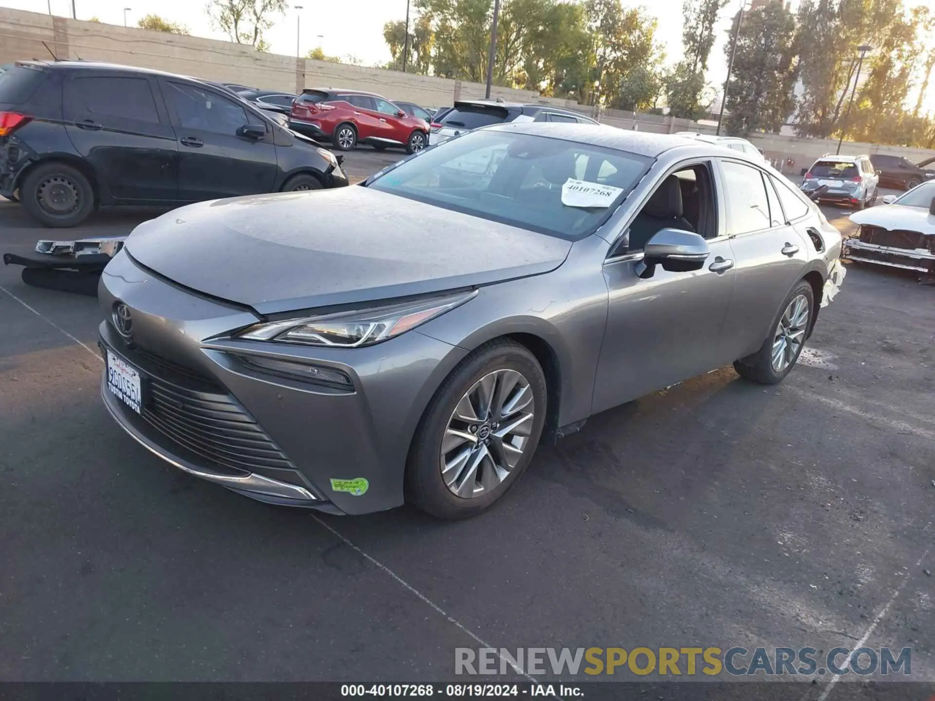 2 fotografías del automóvil dañado JTDAAAAA5PA008114 TOYOTA MIRAI 2023