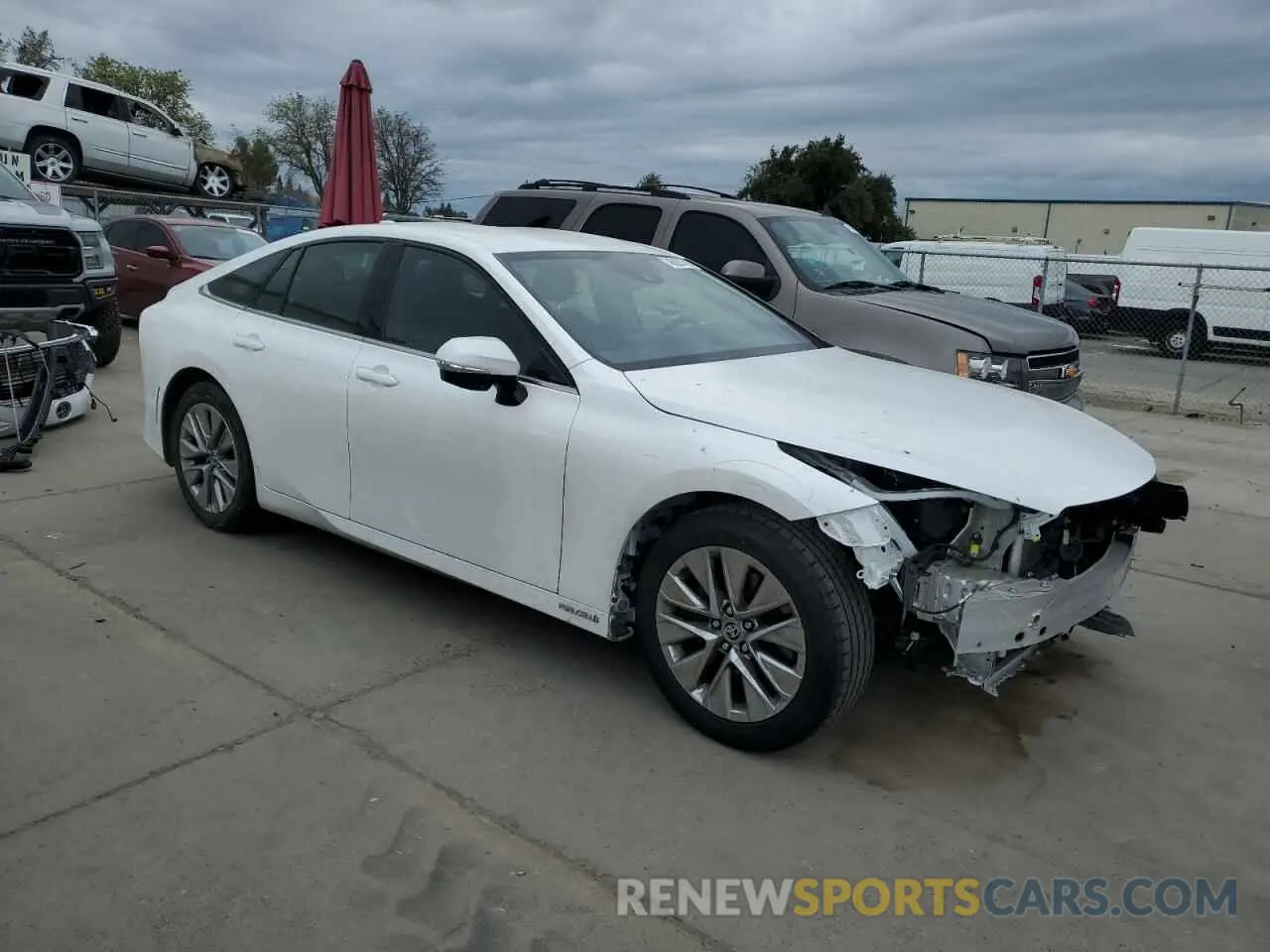 4 fotografías del automóvil dañado JTDAAAAA8PA010262 TOYOTA MIRAI 2023