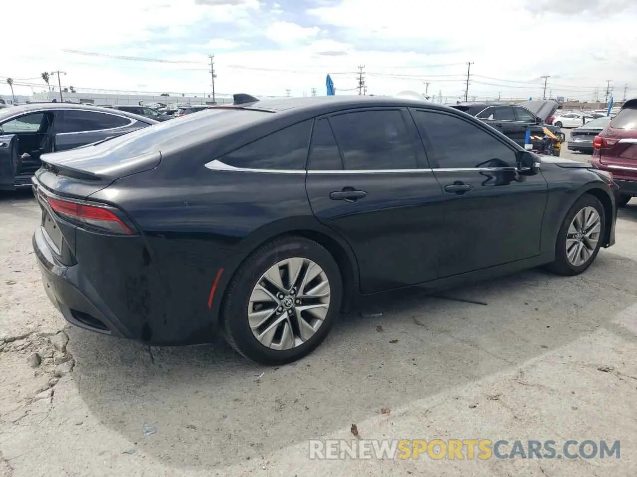 3 fotografías del automóvil dañado JTDAAAAAXPA009081 TOYOTA MIRAI 2023