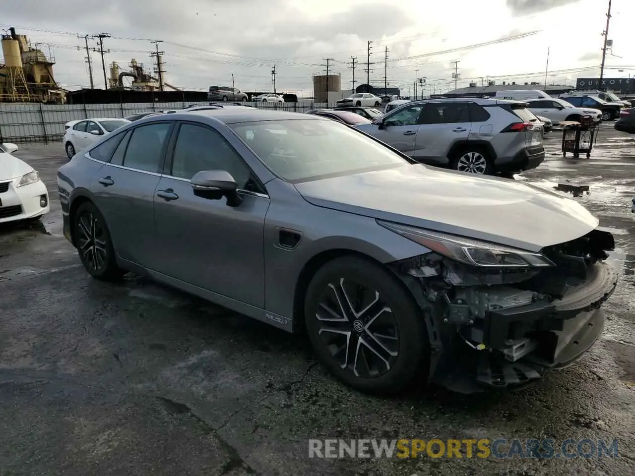 4 fotografías del automóvil dañado JTDAAAAA3NA004642 TOYOTA MIRAI LE 2022