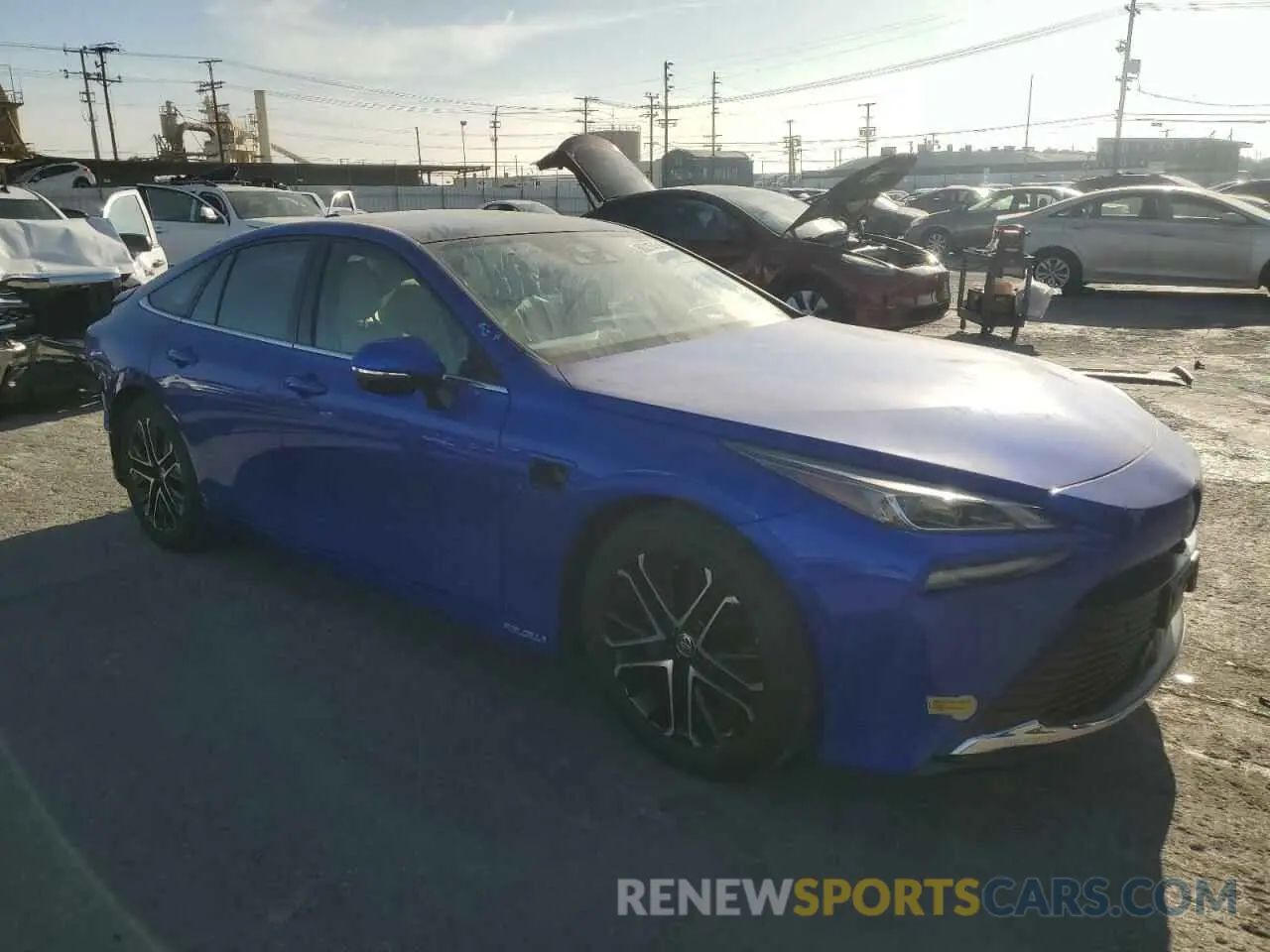 4 fotografías del automóvil dañado JTDAAAAA8NA004538 TOYOTA MIRAI LE 2022