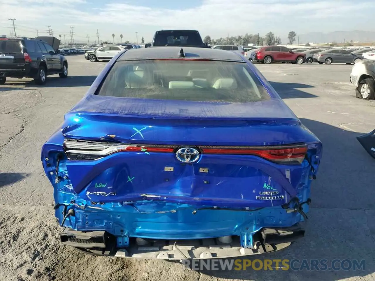 6 fotografías del automóvil dañado JTDAAAAA8NA004538 TOYOTA MIRAI LE 2022