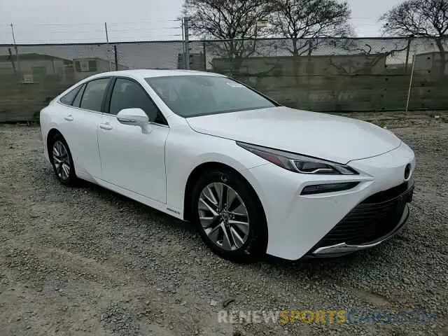 10 fotografías del automóvil dañado JTDAAAAA8NA006449 TOYOTA MIRAI LE 2022