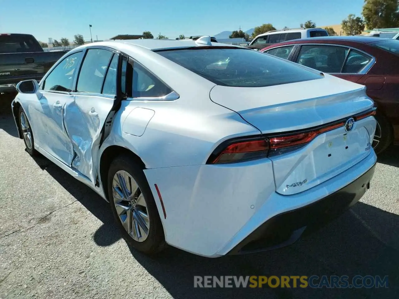 3 fotografías del automóvil dañado JTDAAAAA9NA005018 TOYOTA MIRAI LE 2022