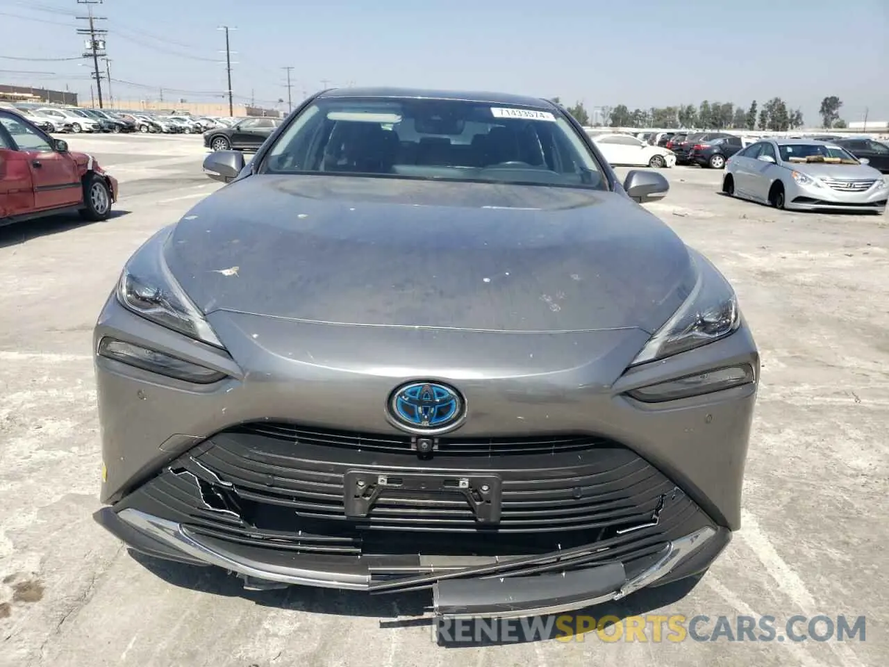 5 fotografías del automóvil dañado JTDAAAAAXNA004461 TOYOTA MIRAI LE 2022